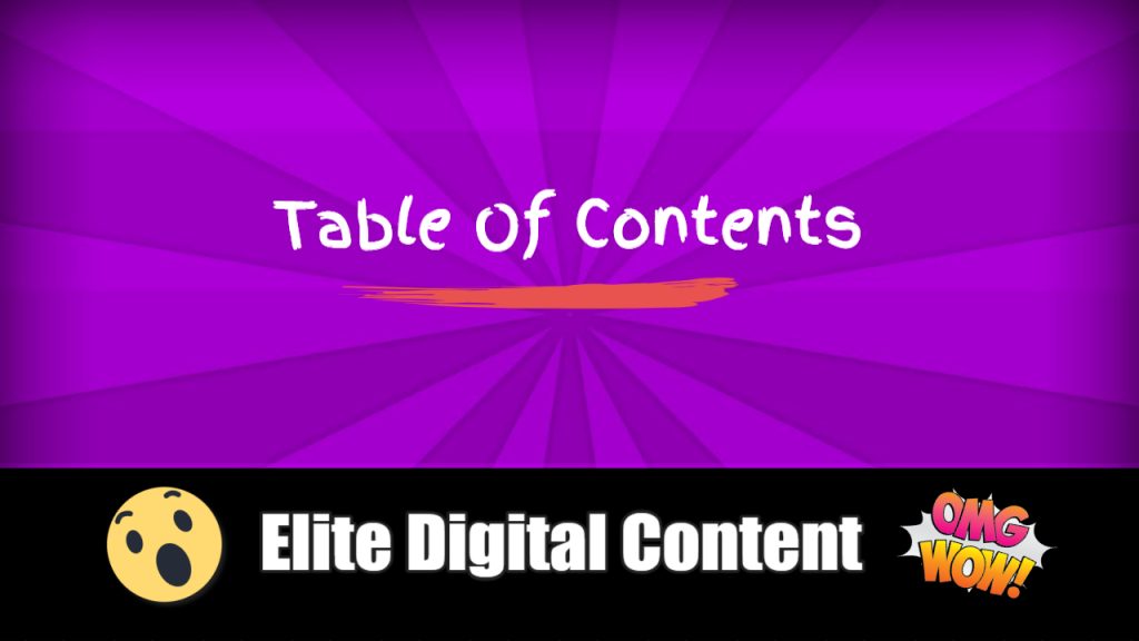 table of contents for the best online side hustles for beginners