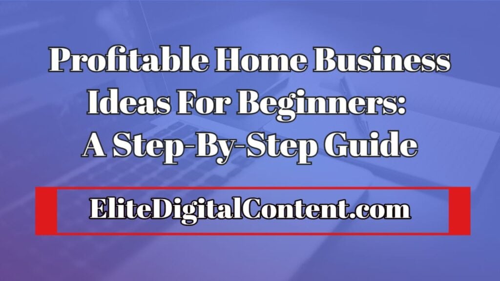 profitable home business ideas