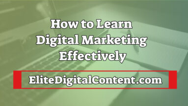 How to Learn Digital Marketing