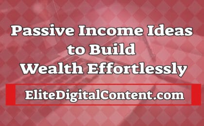 passive income ideas